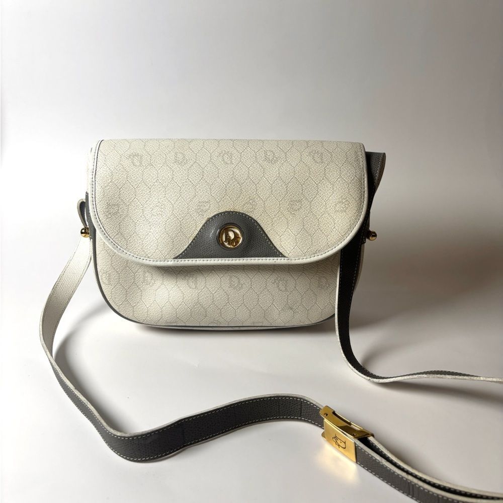 Vintage Christian Dior Honeycomb Crossbody Bag